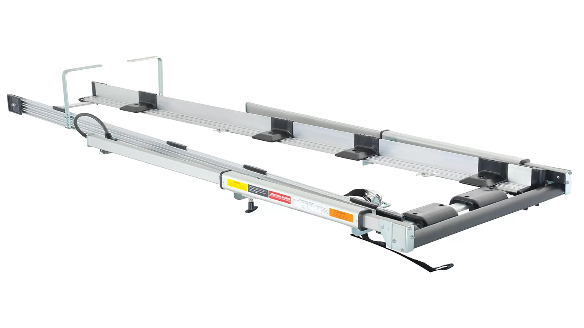 Rhino Rack JB1724 - Slide Out Ladder Loader (T7-SLRS) with Vortex Bars in Silver for TOYOTA Rav 4 5dr SUV from 2019