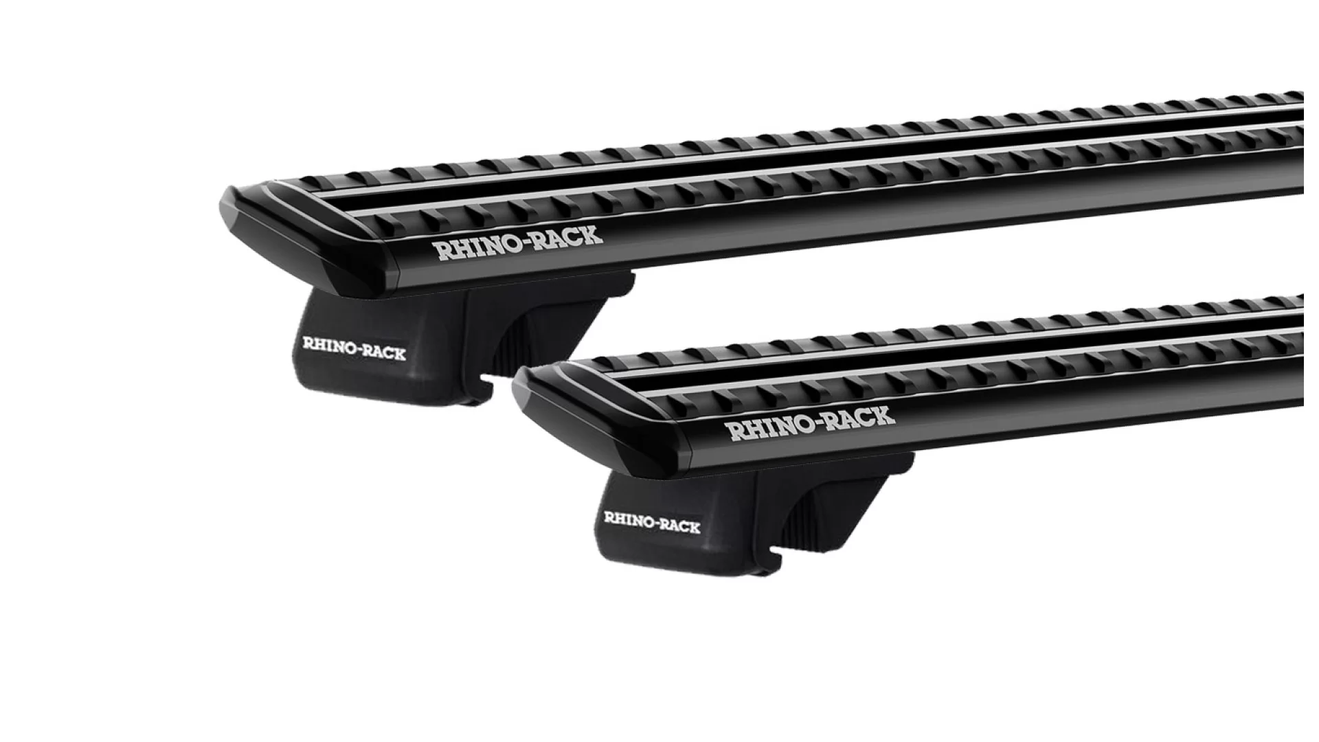 Rhino Rack JC-04088 Sportz SX Black 2 Bar Roof Rack for Kia Sportage SL 5dr SUV with Raised Roof Rail (2010 to 2015) - Raised Rail Mount