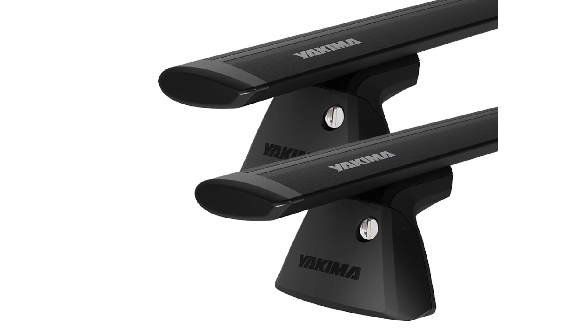 Yakima JetStream BaseLine Black 2 Bar Roof Rack for RAM 1500 4dr Ute with Bare Roof (2019 onwards) - Clamp Mount