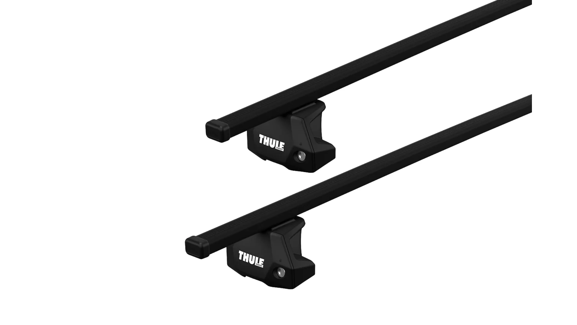 Thule SquareBar Evo Black 2 Bar Roof Rack for SUZUKI Across 5dr SUV with Factory Mounting Point (2021 onwards)