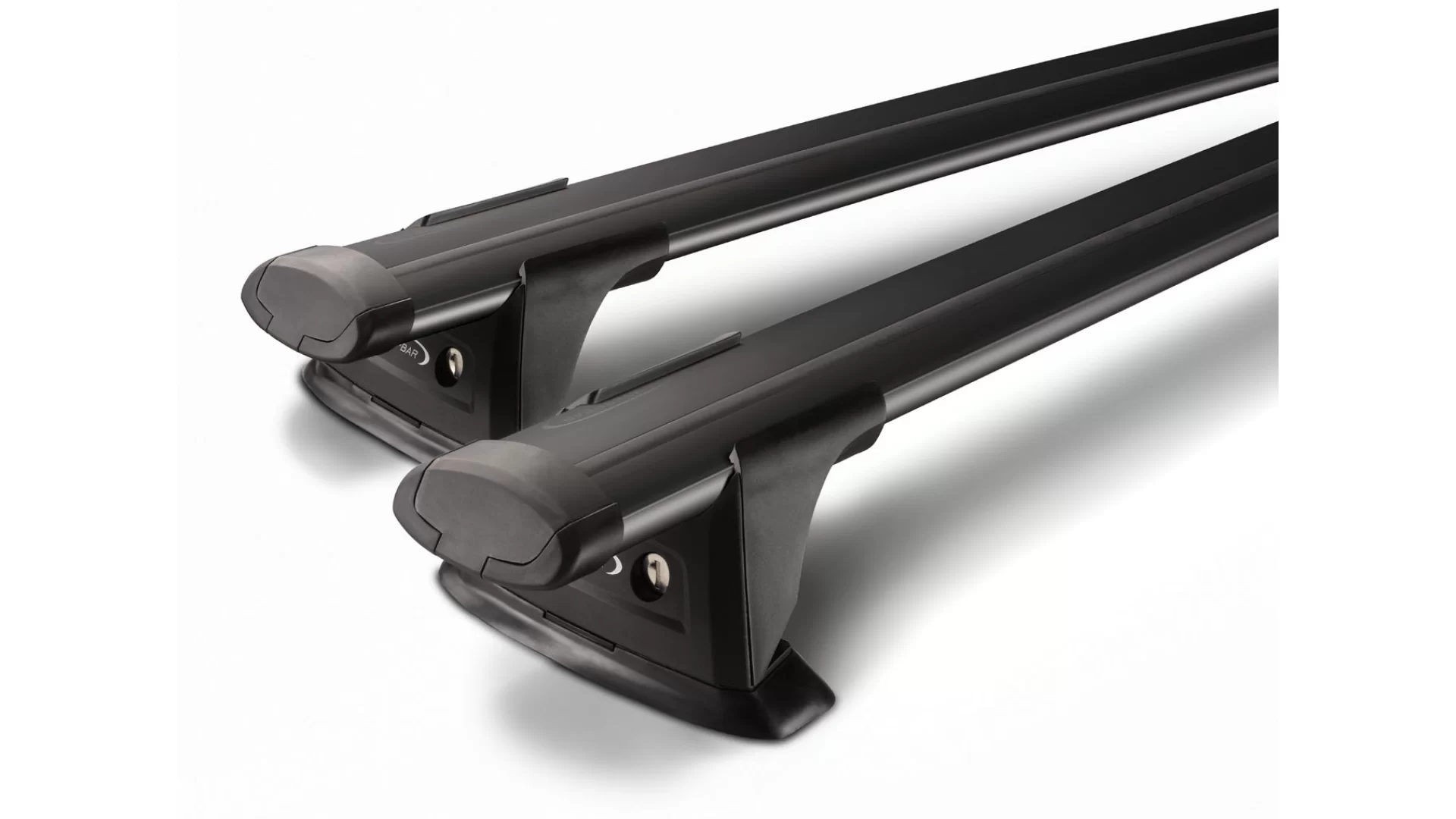 Yakima Aero ThruBar Black 2 Bar Roof Rack for BYD Atto 3 5dr SUV with Flush Roof Rail (2022 onwards)
