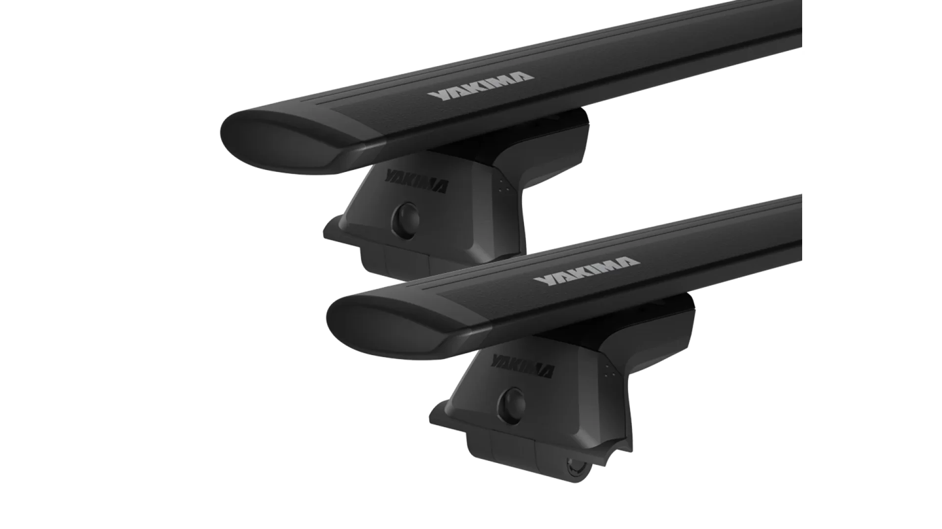 Yakima JetStream SkyLine Black 2 Bar Roof Rack for Isuzu D-Max LS-M/LS-U/SX 4dr Ute with Bare Roof (2012 to 2020) - Track Mount