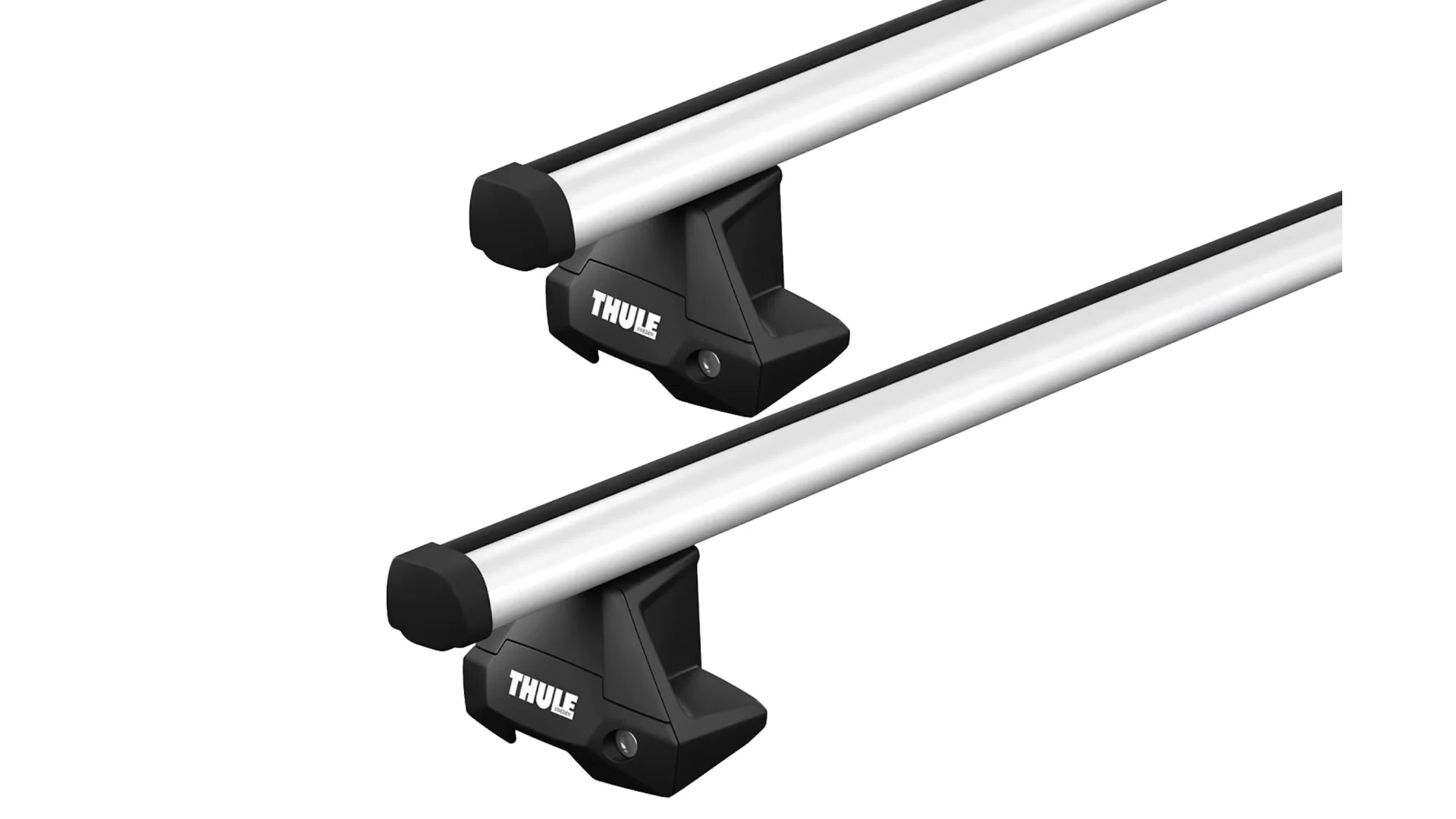 Thule 7105 ProBar Evo Silver 2 Bar Roof Rack for GMC Sierra 1500 Crew Cab 4dr Ute with Bare Roof (2019 onwards) - Clamp Mount