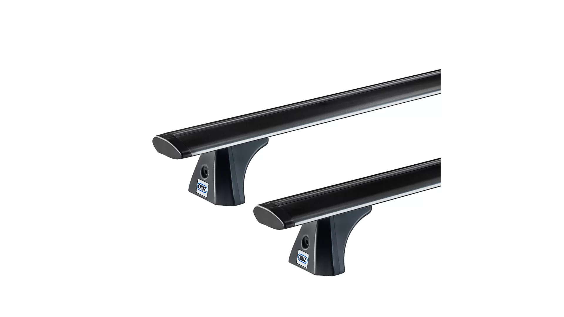 CRUZ Airo Dark T Roof Rack for TATA Telcoline 4dr Ute with Bare Roof (2006 to 2007)