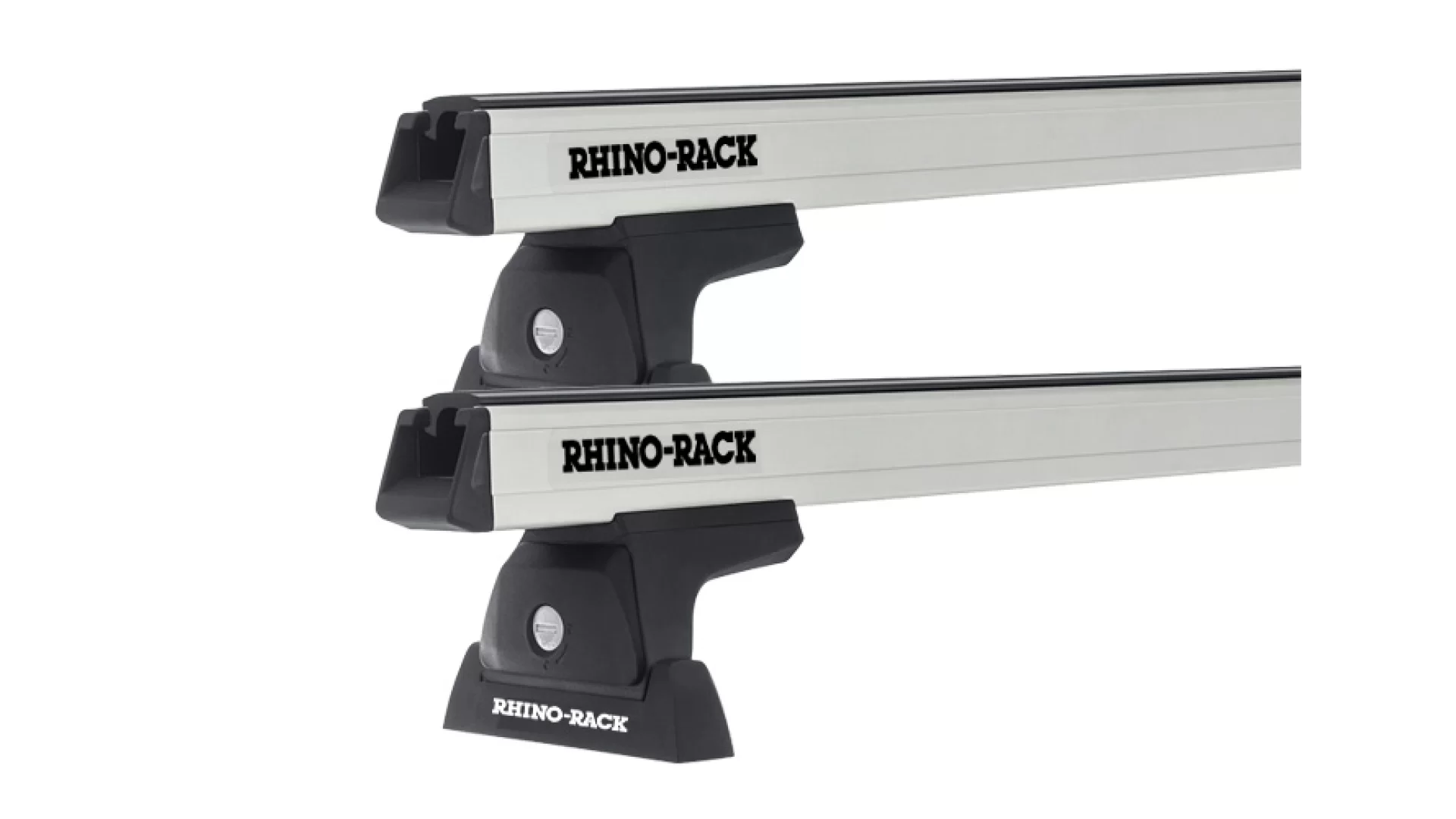 Rhino Rack JA8278 Heavy Duty RLT600 Ditch Mount Silver 2 Bar Roof Rack for CITROEN C3 5dr Hatch with Bare Roof (2002 to 2010)