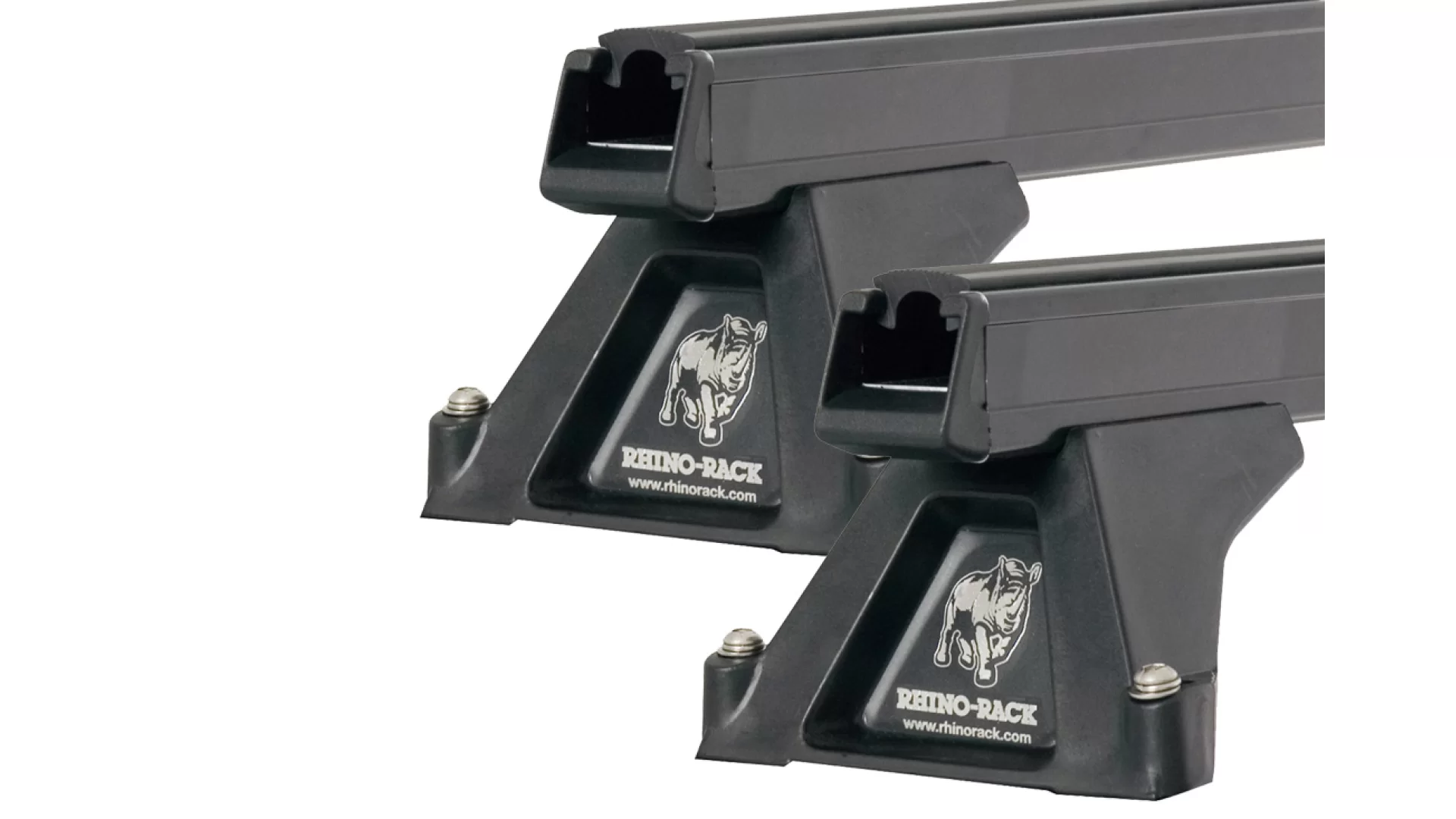 Rhino Rack JA0530 Heavy Duty RLTF Black 2 Bar Roof Rack for FORD Escape 5dr SUV with Factory Fitted Track (2001 to 2012)