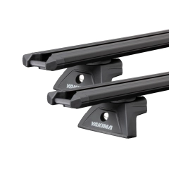 Yakima LockNLoad TrimHD Black 2 Bar Roof Rack for CHERY J11 5dr SUV with Raised Roof Rail (2010 onwards)