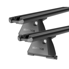 Yakima TrimHD BaseLine Black 2 Bar Roof Rack for Tesla Model 3 4dr Sedan with Bare Roof (2007 onwards) - Clamp Mount