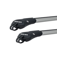 Rhino Rack JA7954 Vortex StealthBar Silver 2 Bar Roof Rack for SSANGYONG Korando 5dr SUV with Raised Roof Rail (2011 to 2016)