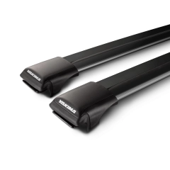 Yakima Aero RailBar Black 2 Bar Roof Rack for Mahindra Scorpio 5dr SUV with Flush Roof Rail (2023 onwards) - Raised Rail Mount