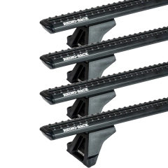 Rhino Rack JC-05264 Sportz RLTF Black 4 Bar Roof Rack for Mercedes Benz Sprinter NCV3 2dr LWB High Roof with Factory Mounting Point (2006 to 2018) - Factory Point Mount