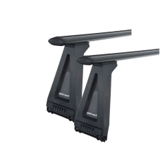 Rhino Rack JA2740 Vortex RL280 Black 2 Bar Roof Rack for NISSAN Patrol 5dr SUV with Rain Gutter (1990 to 1997)