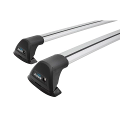 Prorack Aero Flush Silver 2 Bar Roof Rack for TESLA Model S Panoramic Roof 5dr Hatch with Factory Mounting Point (2015 to 2019)