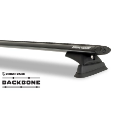 Rhino Rack JC-03474 Vortex RX300L Black 3 Bar Rhino-Rack Backbone Roof Rack for Jeep Wrangler JK Unlimited 4dr SUV with Rain Gutter (2007 to 2019) - Custom Point Mount