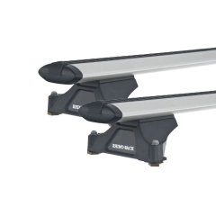 Rhino Rack JA2937 Vortex RLTP Silver 2 Bar Roof Rack for HINO 300 Series 2dr Wide Cab with Factory Mounting Point (2001 onwards)