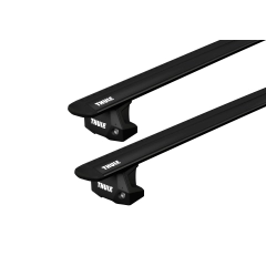 Thule 7107 WingBar Evo Black 2 Bar Roof Rack for Nissan NV350 Low Roof 5dr Low Roof with Factory Mounting Point (2012 onwards) - Factory Point Mount