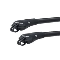 Rhino Rack JA7987 Vortex StealthBar Black 2 Bar Roof Rack for NISSAN Navara 4dr Ute with Raised Roof Rail (2021 onwards)