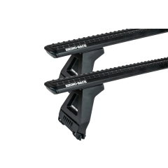 Rhino Rack JC-04119 Sportz RL150 Black 2 Bar Roof Rack for Daihatsu Rocky 2dr SUV with Rain Gutter (1984 to 1999) - Gutter Mount