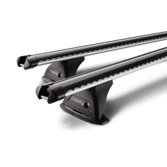 Yakima HD Through Bar Silver 1 Bar Roof Rack for MAHINDRA Pikup Single Cab 2dr Ute with Rain Gutter (2017 onwards)