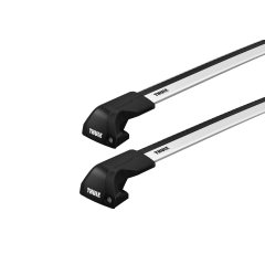 Thule WingBar Edge Silver 2 Bar Roof Rack for HOLDEN Astra 5dr Wagon with Flush Roof Rail (2007 to 2011)