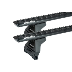 Rhino Rack JC-05186 Sportz RL110 Black 2 Bar Roof Rack for Jeep Gladiator JT 4dr Ute with Rain Gutter (2020 onwards) - Gutter Mount