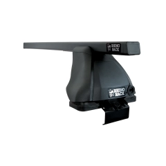 Rhino Rack JA0459 Euro 2500 Black 2 Bar Roof Rack for Jeep Grand Cherokee WK2 Steel Rails 5dr SUV with Flush Roof Rail (2011 onwards) - Clamp Mount