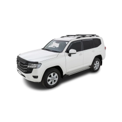 Rhino Rack JC-01549 Vortex RX Black 2 Bar Roof Rack for Nissan Patrol Y62 5dr SUV with Raised Roof Rail (2012 onwards) - Raised Rail Mount