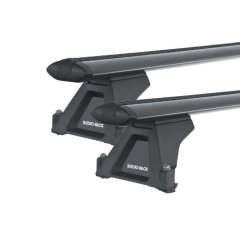 Rhino Rack JA8755 Vortex RLTF Trackmount Black 2 Bar Roof Rack for JEEP Grand Cherokee 5dr SUV with Bare Roof (1996 to 1999)