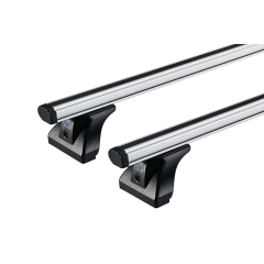 CRUZ Cargo Silver 2 Bar Roof Rack for Lada Niva 3dr SUV with Rain Gutter (1977 onwards) - Gutter Mount