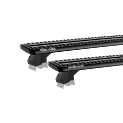 Rhino Rack JC-04583 Sportz RX200 Black 2 Bar Roof Rack for Kia Sportage QL 5dr SUV with Raised Roof Rail (2015 to 2022) - Flush Rail Mount