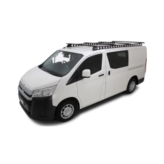 Rhino Rack JC-01219 - Vortex Black 4 Bar System with Rhino-Rack Backbone for TOYOTA Hiace 4dr LWB Low Roof from 2019