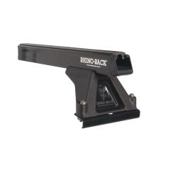 Rhino Rack JA0844 Heavy Duty RLTF Black 4 Bar Roof Rack for Volkswagen Caravelle T6 4dr T6 LWB Low Roof with Bare Roof (2015 onwards) - Factory Point Mount