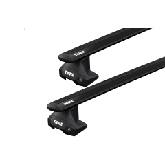 Thule 7105 WingBar Evo Black 2 Bar Roof Rack for GMC Sierra 1500 Crew Cab 4dr Ute with Bare Roof (2019 onwards) - Clamp Mount
