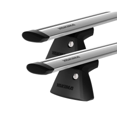 Yakima JetStream Thru bar Silver 2 Bar Roof Rack for LDV T60 Max 4dr Ute with Bare Roof (2021 onwards)