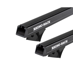 Rhino Rack JC-03354 Heavy Duty RX300H Black 2 Bar Roof Rack for Isuzu D-Max LS-M/LS-U/SX 4dr Ute with Bare Roof (2012 to 2020) - Factory Point Mount
