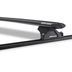 Rhino Rack JA8698 Vortex RLTP Trackmount Black 2 Bar Roof Rack for Mitsubishi Starwagon WA 5dr Wagon with Rain Gutter (1994 to 2003) - Track Mount
