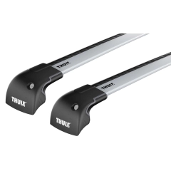 Thule 9593 WingBar Edge Rapid System Silver 2 Bar Roof Rack for Jaguar E-Pace 5dr SUV with Flush Roof Rail (2016 onwards) - Flush Rail Mount