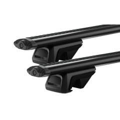 Rhino Rack JC-01532 Vortex RX Black 2 Bar Roof Rack for Audi A6 Allroad 5dr Wagon with Raised Roof Rail (2018 onwards) - Raised Rail Mount