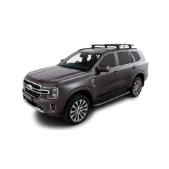 Rhino Rack JC-01947 Vortex RX200 Black 2 Bar Roof Rack for Ford Everest U704 5dr SUV with Flush Roof Rail (2022 onwards) - Flush Rail Mount