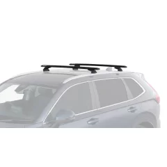 Rhino Rack JC-02115 Vortex RCL Black 2 Bar Roof Rack for Honda CR-V RM 5dr SUV with Flush Roof Rail (2012 to 2018) - Factory Point Mount