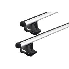 Thule ProBar Evo Silver 2 Bar Roof Rack for RENAULT Captur 5dr SUV with Bare Roof (2013 to 2019)