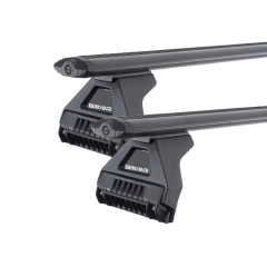 Rhino Rack JA2112 Vortex RL110 Black 2 Bar Roof Rack for SUZUKI Carry 2dr Van with Bare Roof (1999 to 2005)