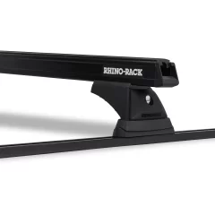 Rhino Rack JB1673 Heavy Duty RCH Black 2 Bar Roof Rack for Ford Ranger P703 4dr Ute with Bare Roof (2022 onwards) - Track Mount