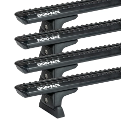 Rhino Rack JC-05279 Sportz RLT600 Black 4 Bar Roof Rack for Mitsubishi Express X82 4dr LWB with Factory Mounting Point (2020 onwards) - Factory Point Mount