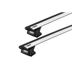 Thule WingBar Evo Silver 2 Bar Roof Rack for RENAULT Captur 5dr SUV with Flush Roof Rail (2020 onwards)