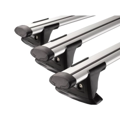 Yakima Aero ThruBar Silver 3 Bar Roof Rack for GREAT WALL X240 5dr SUV with Factory Mounting Point (2011 onwards)