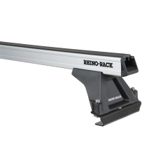 Rhino Rack JA8022 - Heavy Duty RLTF Silver 1 Bar Roof Rack for ISUZU F-Series 2dr 2dr Truck from 1986