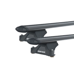 Rhino Rack JA1931 Vortex RLTP Black 2 Bar Roof Rack for PORSCHE Cayenne 5dr SUV with Factory Fitted Track (2003 to 2010)