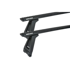 Rhino Rack JC-05039 Sportz RL210 Black 2 Bar Roof Rack for Land Rover Defender 110-130 2dr Ute with Rain Gutter (1990 to 2020) - Gutter Mount