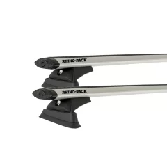 Rhino Rack JB0079 Vortex RCL Trackmount Silver 2 Bar Roof Rack for CHRYSLER PT Cruiser 5dr Hatch with Bare Roof (2000 to 2010)